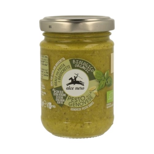 Organic Genoa basil sauce (pesto) 130g alce nero