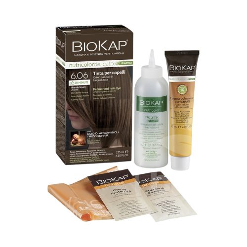 Biokap nutricolor rapid permanent hair dye nr 6.06 dark blond havana 135 ml