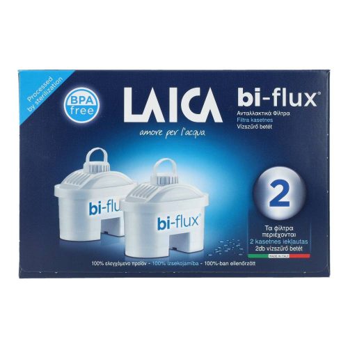Laica bi-flux water filter cartridge universal 2 pcs