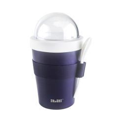   Ibili duplafalú, fém termo pohár 500ml müzli tartó tetővel és kanállal