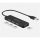 Approx usb hub - usb3.0 4in1 hub (3db usb2.0, 1db usb3.0) black