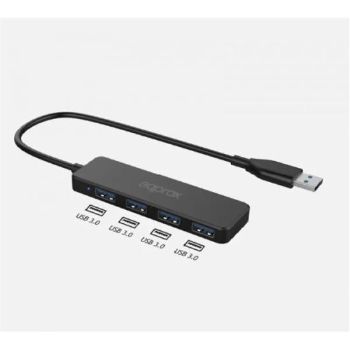 Approx usb hub - usb3.0 4in1 hub (4db usb3.0) black