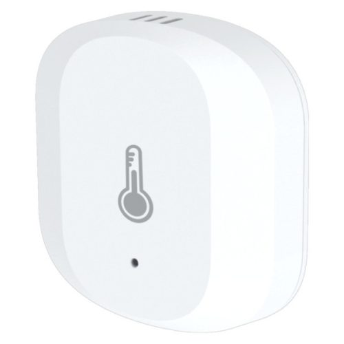 Woox smart zigbee páratartalom és hőmérséklet érzékelő - r7048 (1xcr2032, zigbee 3.0, beltéri)