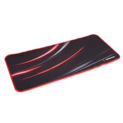   Rampage egérpad - 300272 (300x700x3mm; fekete-vörös, vörös szegés)
