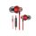 Snopy fülhallgató - sn-j19 red (mikrofon, 3.5mm trrs jack, 1.2m kábel, piros)