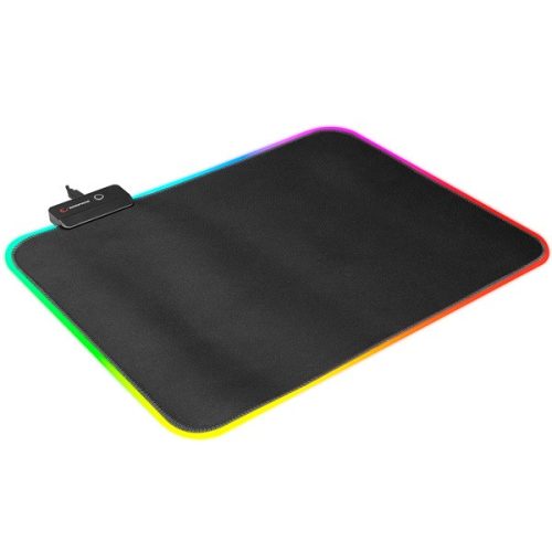 Rampage egérpad - mp-21 (252*328*3mm; fekete, rgb led)
