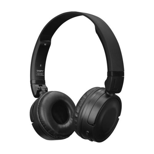 Snopy fejhallgató vezeték nélküli - sn-xbk33 batty black (bluetooth/aux/tf card, hang.szab., mikrofon, fekete)