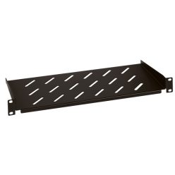   Legrand rackszekrény polc - 1u-19", 2 ponton rögzített csavarral, fix, 250mm, max. 50 kg, fekete