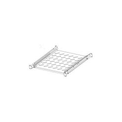   Legrand rackszekrény polc - 1u-19", 4 ponton rögzíthető, kihúzható, 625mm (800 mély szekrényekhez), max: 50 kg, fekete)