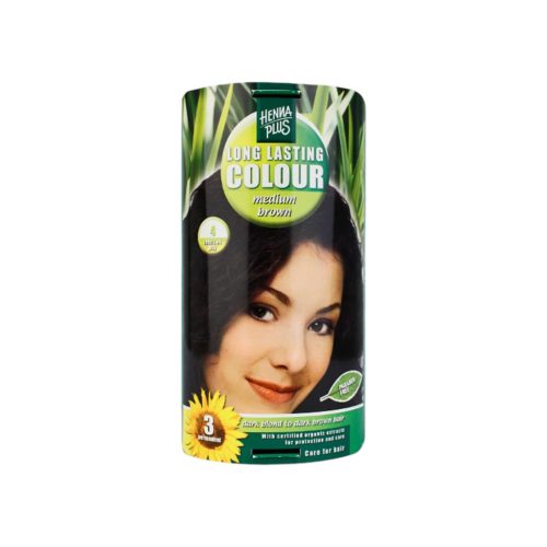 Hennaplus hair dye 4. medium brown 1 piece