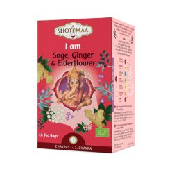   Shoti maa bio i am zsálya, gyömbér és bodzavirág tea 16x2g 32g