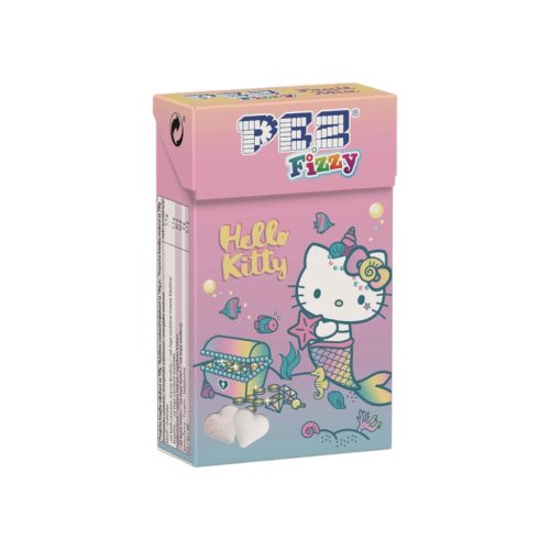 Pez hello kitty fizzy hearts (tutti frutti, eper) 30g