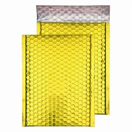 Air cushion pouch C5+, 250x180 mm, BLAKE, shiny gold