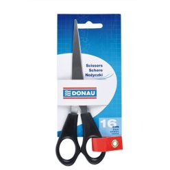 Office scissors, 16 cm, DONAU, black
