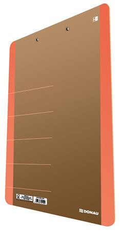 Writing board, cardboard, A4, DONAU "Life", neon orange
