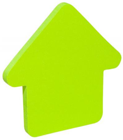 Sticky note pad, arrow-shaped, 50 sheets, DONAU, green