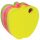 Sticky note pad, apple shape, 400 sheets, DONAU, mixed neon colours