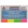 Label, paper, 4x50 sheets, 20x50 mm, DONAU, mixed colour