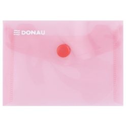 Irattartó tasak, A7, PP, patentos, DONAU, piros