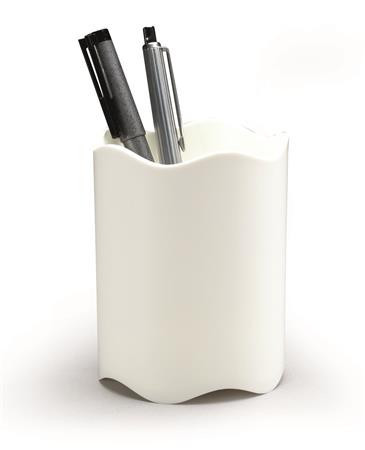Pen holder, plastic, DURABLE, "Trend", white