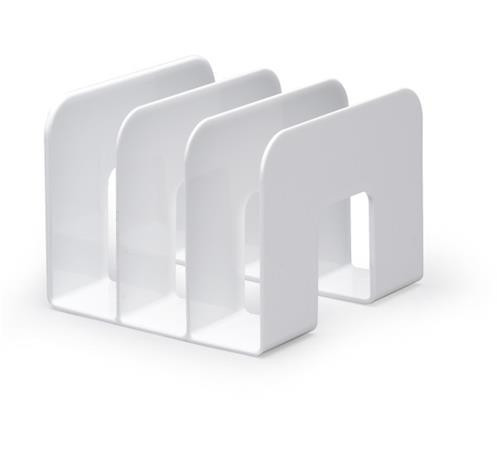 Bookend and catalogue holder, plastic, DURABLE "Trend", white