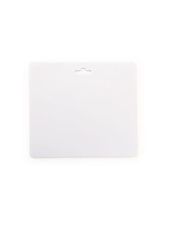 Name badge, Euro cut-out, 97x86 mm, DURABLE "VISITOR BADGE", white