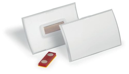 Name badge with magnet, 90x54 mm, DURABLE "CLICK FOLD"