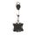 Identity card holder, pull-out, with carabiner, DURABLE "Extra strong", with card holder, black
