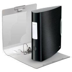   Iratrendező, 82 mm, A4, PP, LEITZ "180 Active Style", szaténfekete