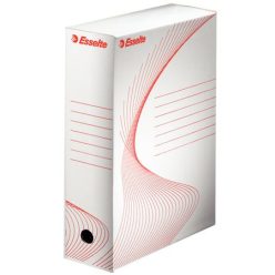   Archiválódoboz, A4, 100 mm, karton, ESSELTE "Boxy", fehér