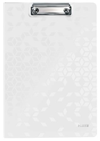 Writing tablet with cover, A4, LEITZ "Wow", white