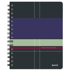   Spiral notebook, A5, checkered, 80 pages, LEITZ "Executive"
