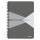 Spiral notebook A5, ruled, 90 sheets, PP cover, LEITZ "Office", grey