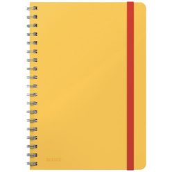   Spiral notebook, B5, lined, 80 sheets, LEITZ, "Cosy Soft Touch", warm yellow