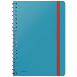   Spiral notebook B5, lined, 80 pages, LEITZ, "Cosy Soft Touch", calm blue