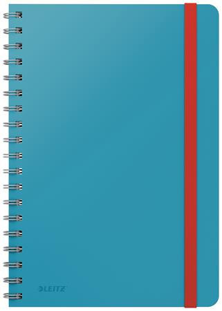 Spiral notebook B5, lined, 80 pages, LEITZ, "Cosy Soft Touch", calm blue