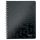 Spiral notebook A5, checkered, 80 pages, LEITZ "Wow", black