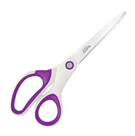 Office scissors, 20,5 cm, LEITZ "Wow Titanium", purple