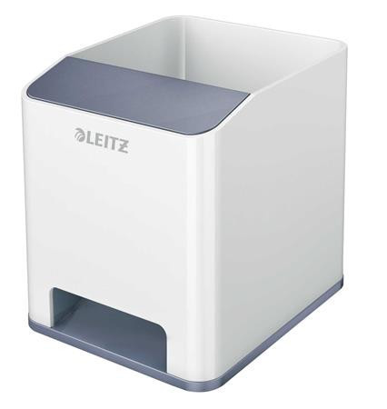 Penholder, dual colour effect, LEITZ "Wow", white