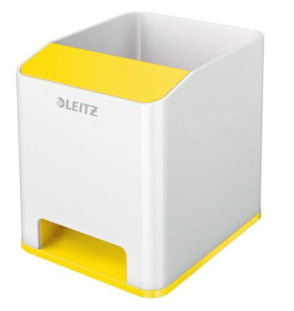 Pen holder, dual colour effect, LEITZ "Wow", yellow