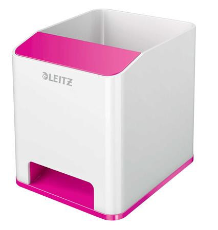 Penholder, dual colour effect, LEITZ "Wow", pink