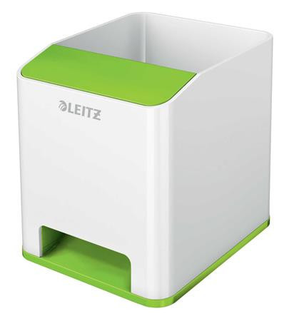 Pen holder, dual colour effect, LEITZ "Wow", green