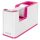 Adhesive tape dispenser, table, filled, LEITZ "Wow", white-pink