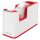 Adhesive tape dispenser, desktop, refilled, LEITZ "Wow", white-red