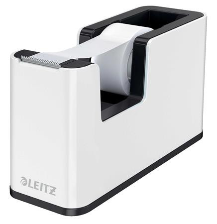 Adhesive tape dispenser, table, filled, LEITZ "Wow", white-black