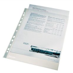   Genotherm, lefűzhető, A4, 43 mikron, narancsos felület, dobozban, ESSELTE "Standard"