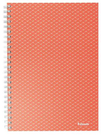 Spiral notebook, A5, checkered, 80 pages, ESSELTE "Colour'Breeze", coral