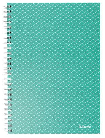 Spiral notebook, A5, ruled, 80 pages, ESSELTE "Colour'Breeze", green