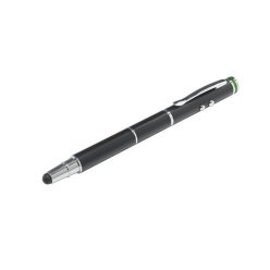   Érintőtoll, érintőképernyős készülékekhez, 4-az-1-ben, LEITZ "Stylus", fekete