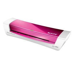   Laminálógép, A4, 80-125 mikron, LEITZ "iLam Home Office", rózsaszín